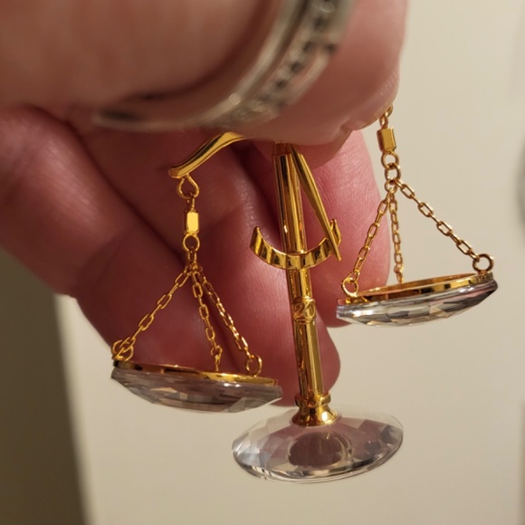 Swarovski Crystal Balance Scales ⚖️ 18K gold plated - Picture 5 of 7